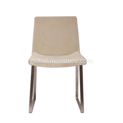 Stainless Steel Leather Dining Chair Replica B&B ITALIA ME48 Metropolitan Dining Chair Factory